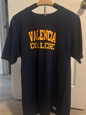 Russell Athletic Navy Tee with White Logo